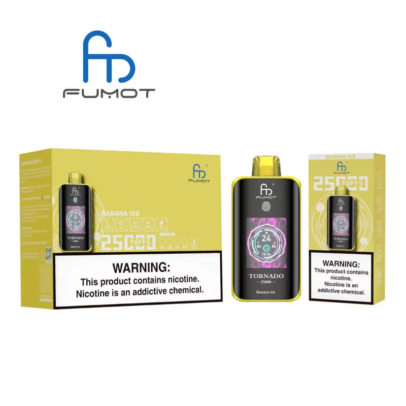 Fumot 25000 Banana Ice Randm Tornado 25000 Vape Salt E Zigarette - Image 3