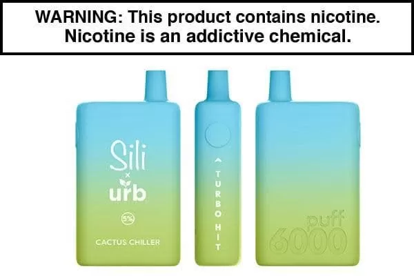 SILI X URB DISPOSABLE VAPE – 6000 PUFFS