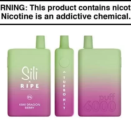 SILI X RIPE DISPOSABLE VAPE – 6000 PUFFS