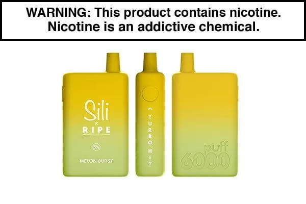 SILI X RIPE DISPOSABLE VAPE – 6000 PUFFS - Image 2