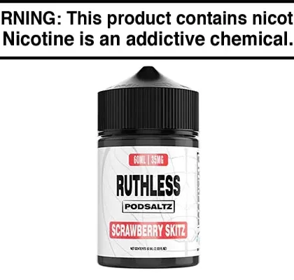 SCRAWBERRY SKITZ BY RUTHLESS ESSENTIALS SALT 60ML