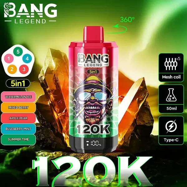 Bang Legend 120K Puffs 5-in-1 Flavor Switch Vape