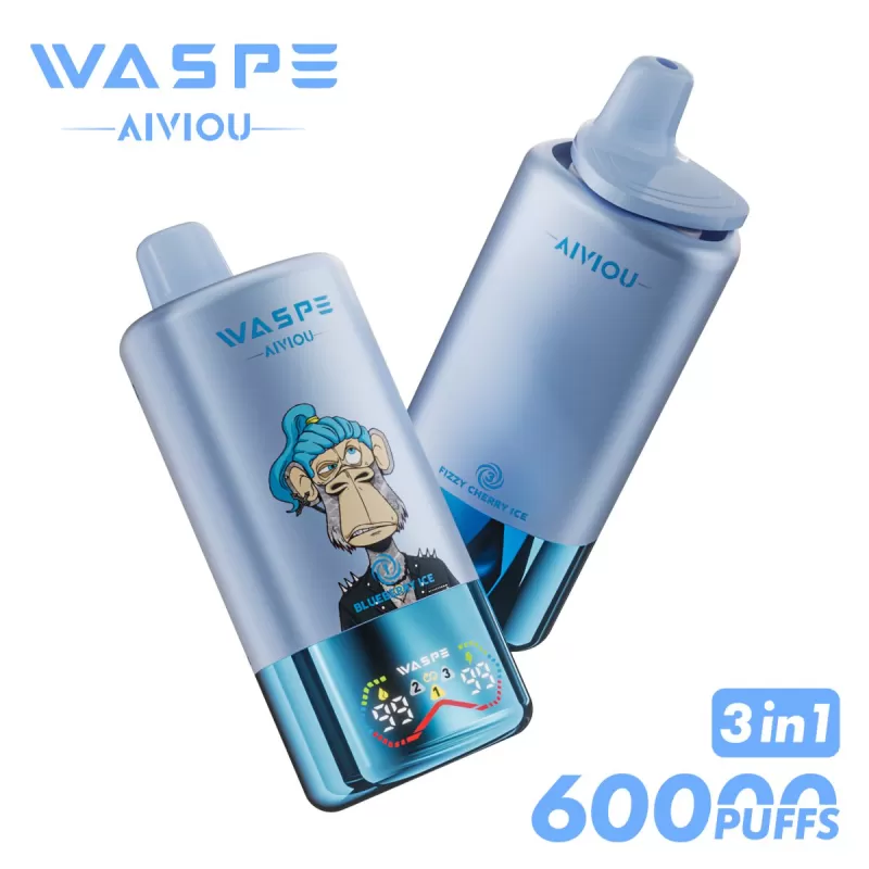 WASPE 60k Puffs | Rechargeable Vape LED Screen - Image 2