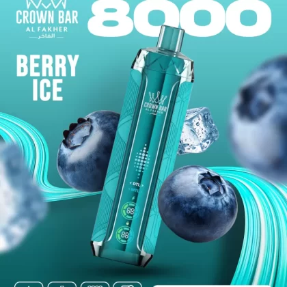 Al Fakher Crown Bar Crystal V2 8000 Berry Ice
