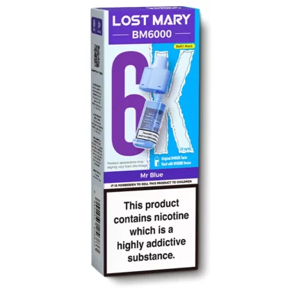 Mr Blue BM6000 Refill Pods by Lost Mary