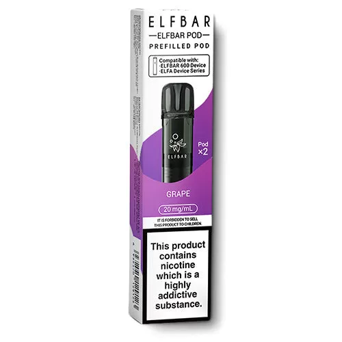 Grape Elfbar 600 Prefilled Pods
