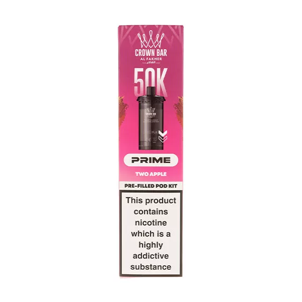 Two Apple 50K Hypermax Prime Prefilled Pod + Refill by Al Fakher