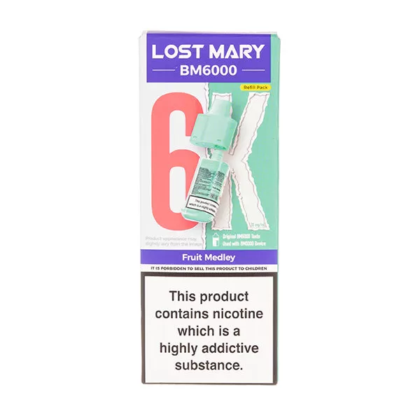 Fruit Medley BM6000 Prefilled Pod + Refill by Lost Mary