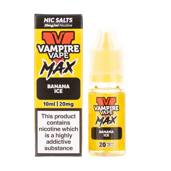 Banana Ice Nic Salt E-Liquid by Vampire Vape Max - Image 2