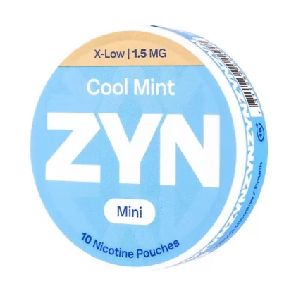 Cool Mint Mini X-Low Nicotine Pouches by Zyn (10 Pouch Can)