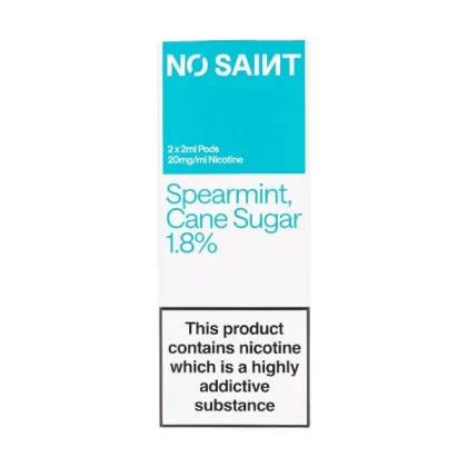 Spearmint Cane Sugar Prefilled Pods by No Saint