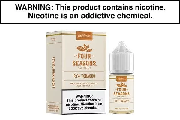 RY4 TOBACCO BY FOUR SEASONS 30ML/60ML - Image 2
