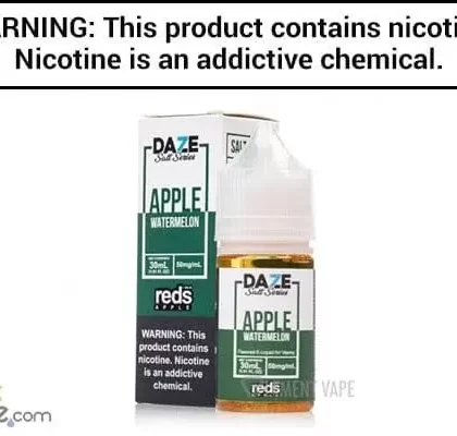 REDS WATERMELON APPLE BY 7 DAZE SYNTHETIC SALT 30ML