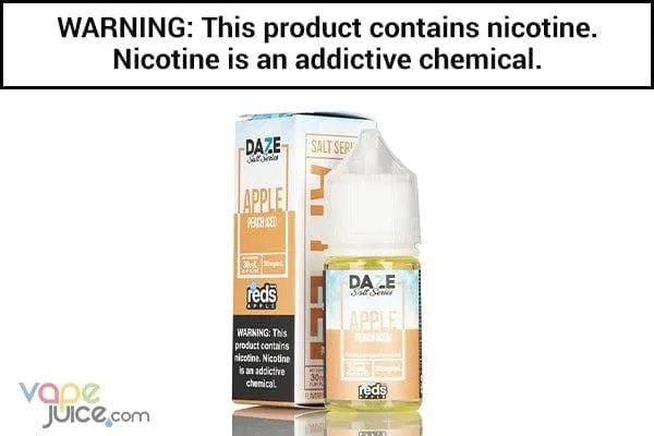 REDS PEACH APPLE ICED BY 7 DAZE SYNTHETIC SALT 30ML