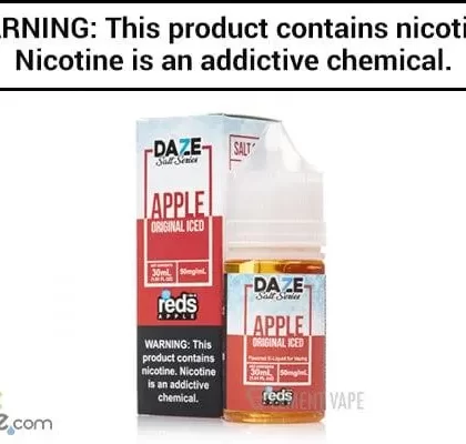 REDS APPLE ICED BY 7 DAZE SYNTHETIC SALT 30ML