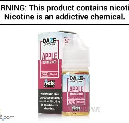REDS BERRIES APPLE ICED BY 7 DAZE SYNTHETIC SALT 30ML
