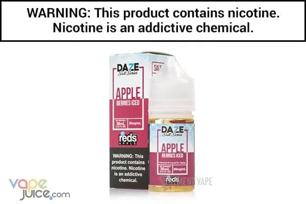 REDS BERRIES APPLE ICED BY 7 DAZE SYNTHETIC SALT 30ML
