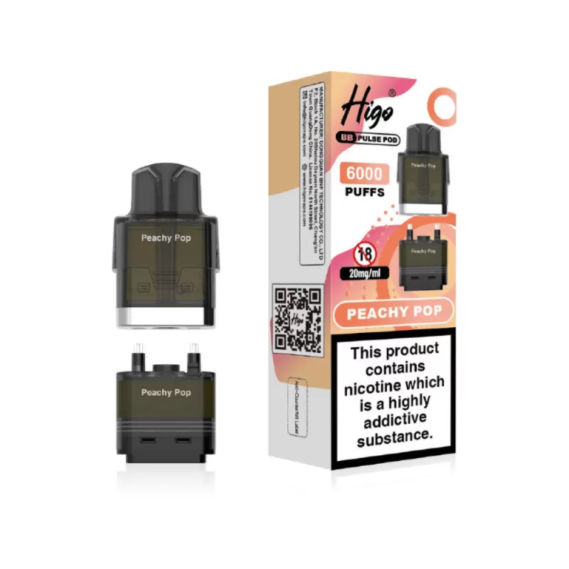 Higo BB Pulse 6000 Prefilled Pod Peachy Pop