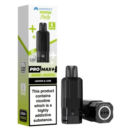 Hayati Pro Max Plus 6000 Prefilled Pod 5mg Lemon Lime