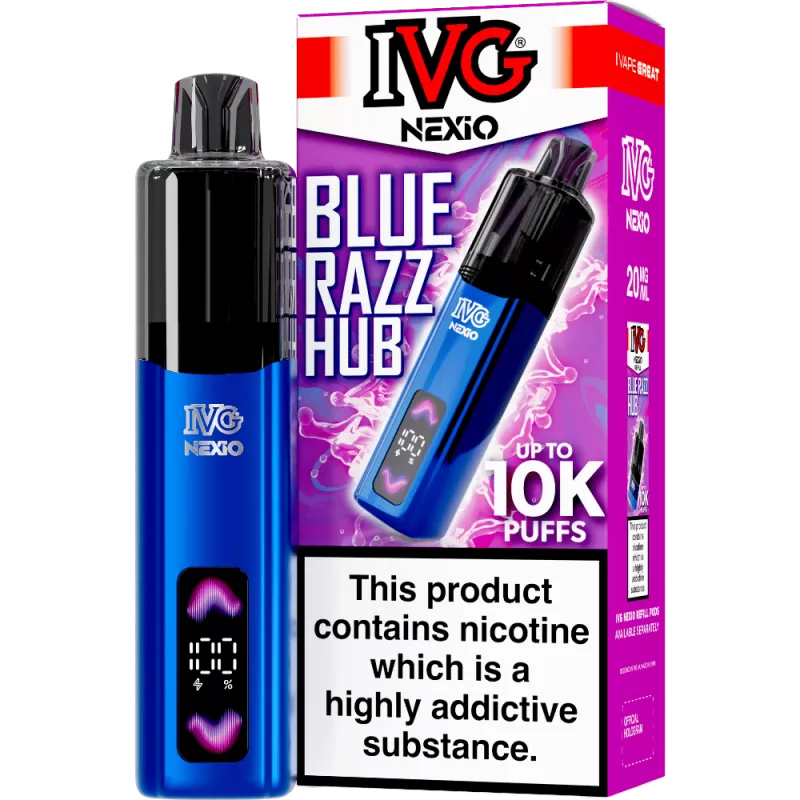 Blue Razz Hub IVG Nexio Prefilled Pod Kit