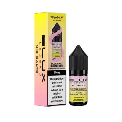 Blue Razz Bubblegum 10ml Nic Salt by Elux Legend