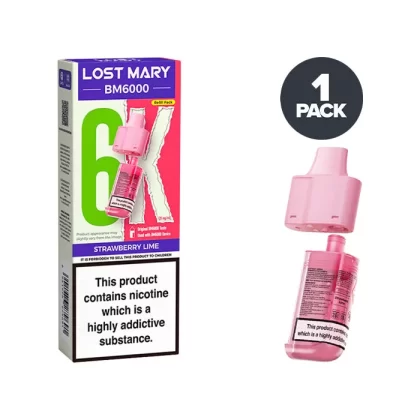 Strawberry Lime Lost Mary BM6000 Refill Pack