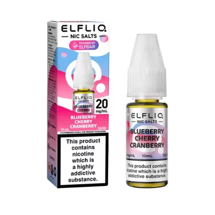 ELFLIQ Blueberry Cherry Cranberry 10ml Nicotine Salt E-Liquid