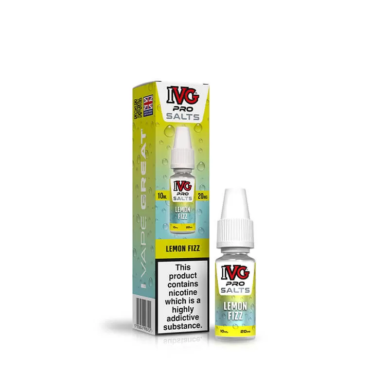 IVG Pro Salts Lemon Fizz 10ml E-Liquid - Image 2