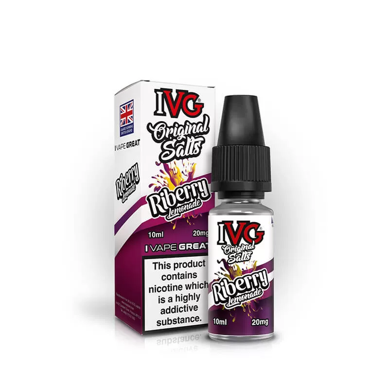 IVG Original Salts Riberry Lemonade 10ml E-Liquid - Image 2