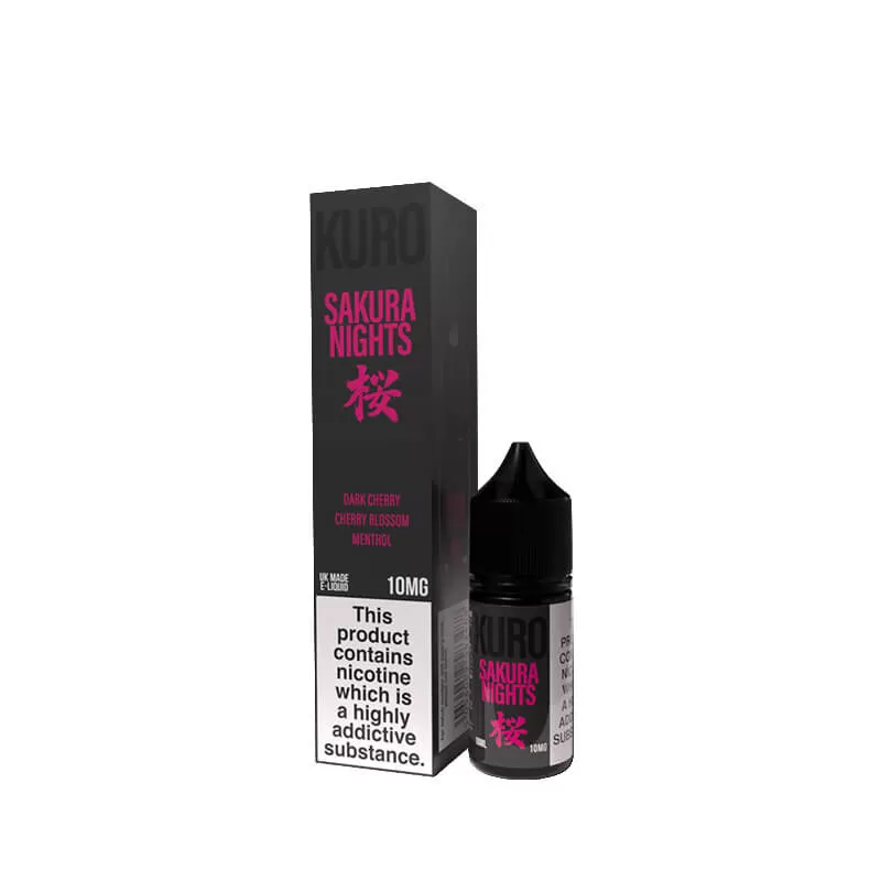 Kuro Sakura Nights Nic Salts 10ml E-Liquid By Riot