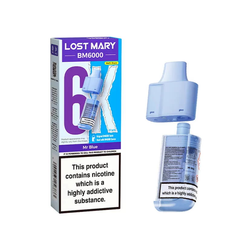 Lost Mary BM6000 Mr Blue Prefilled Vape Pods