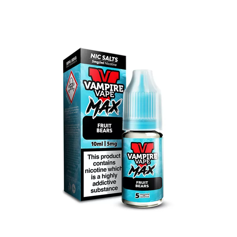 Vampire Vape MAX Fruit Bears Nic Salt E-Liquid 10ml - Image 2