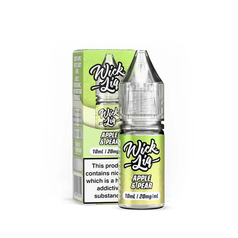 Wick Liq Bar Juice Apple & Pear 10ml Nic Salts E-Liquid