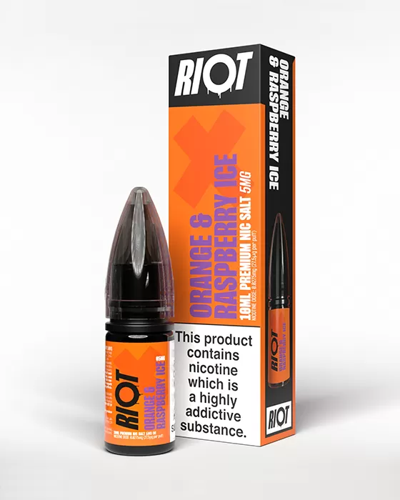 Orange & Raspberry Ice Nic Salt E-Liquid