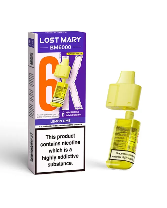 Lemon Lime Lost Mary BM6000 Refill Pod - Image 3