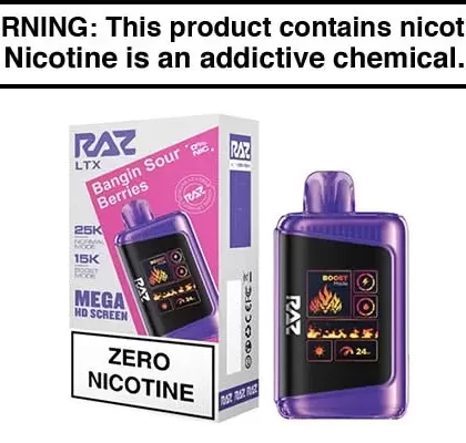 RAZ LTX 25K ZERO DISPOSABLE VAPE – 25,000 PUFFS