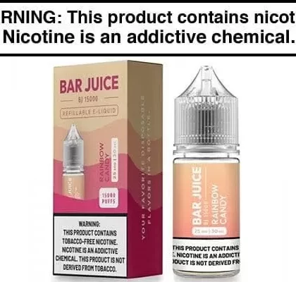 RAINBOW CANDY BY BAR JUICE BJ15000 SALTS 30ML