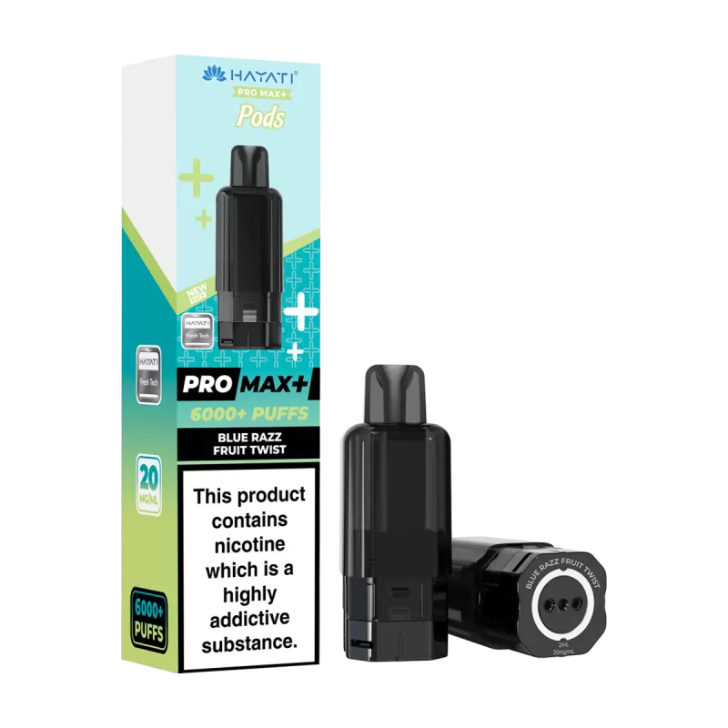Blue Razz Fruit Twist Hayati Pro Max+ Refill Pack