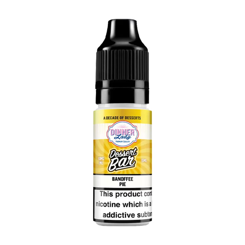 Banoffee Pie Nic Salt by Dinner Lady Dessert Bar Range