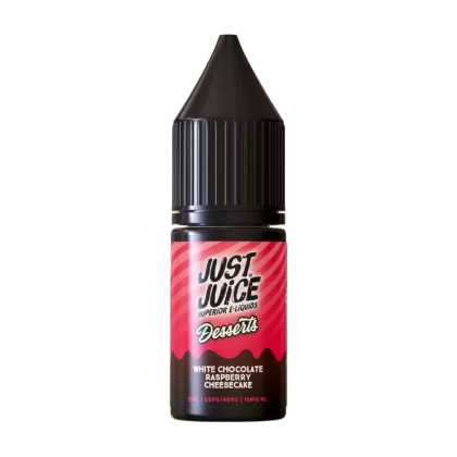 White Chocolate Raspberry Cheesecake Nic Salt by Just Juice Dessert