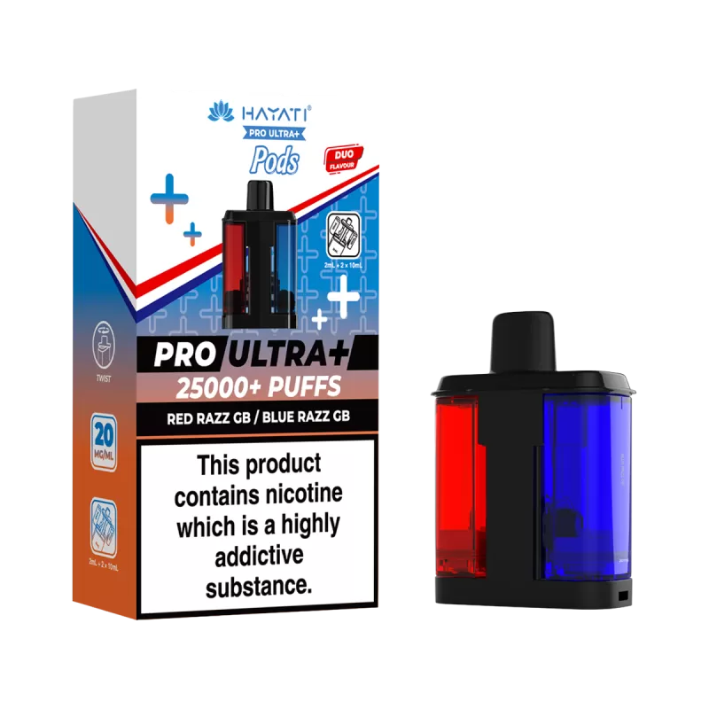 Red Razz GB / Blue Razz GB Hayati Pro Ultra Plus Refill Pack