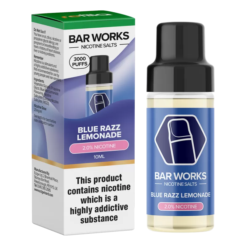 Blue Razz Lemonade Nic Salt by Refilla - Image 2