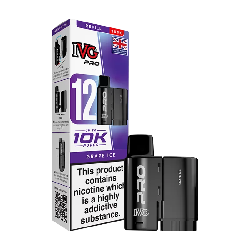 Grape Ice IVG Pro 12 Refill Pack