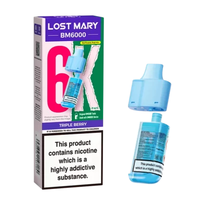Triple Berry Lost Mary BM6000 Refill Pack