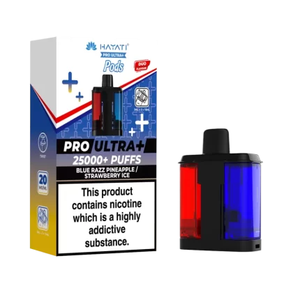 Blue Razz Pineapple / Strawberry Ice Hayati Pro Ultra Plus Refill Pack