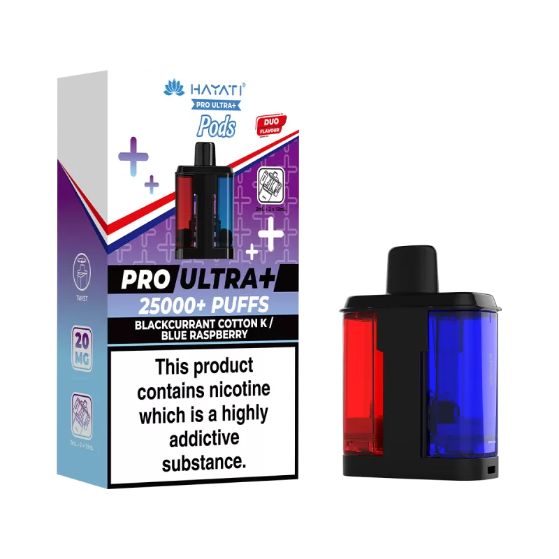 Blackcurrant Cotton K / Blue Raspberry Hayati Pro Ultra Plus Refill Pack