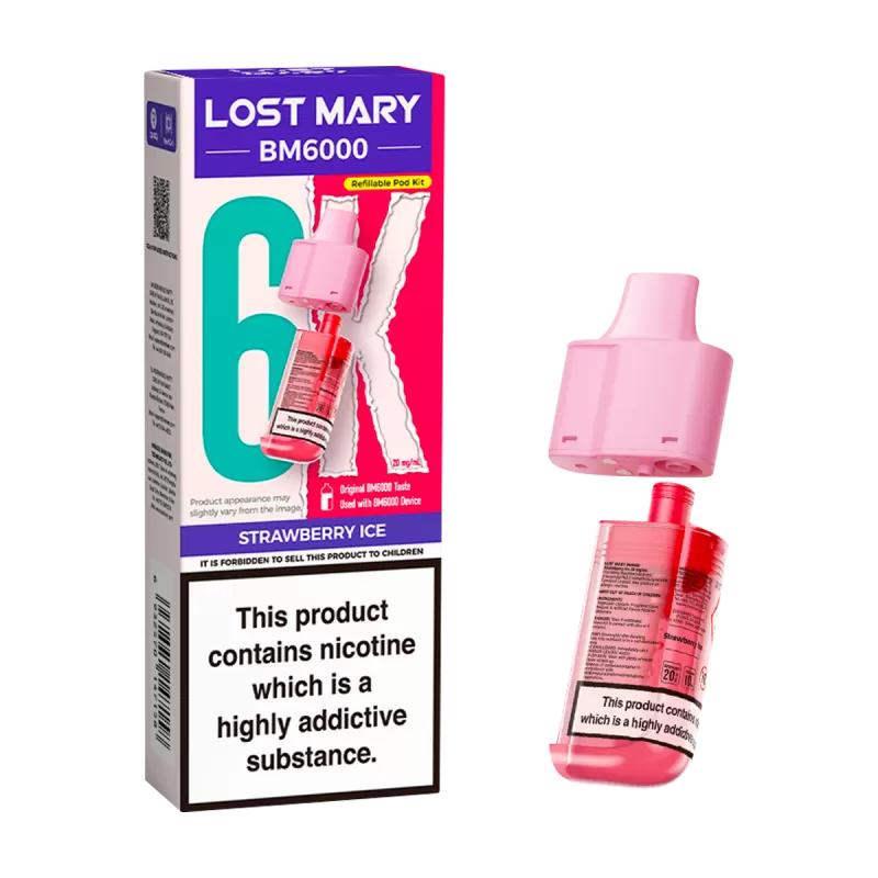 Strawberry Ice Lost Mary BM6000 Refill Pack