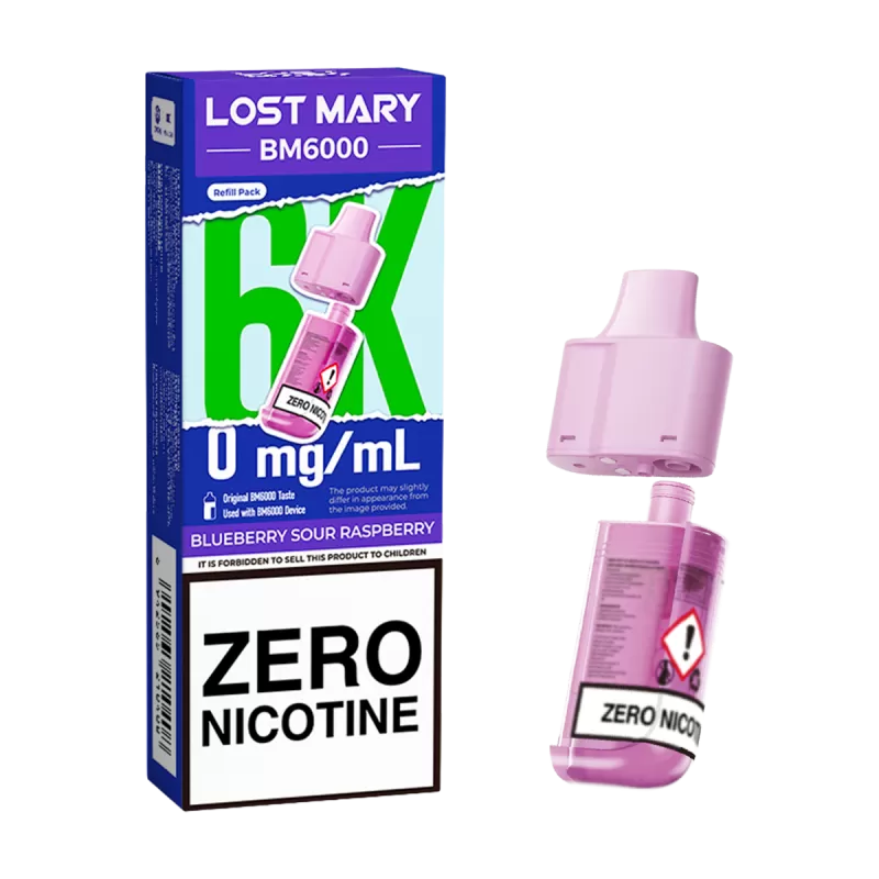 Blueberry Sour Raspberry Lost Mary BM6000 Refill Pack - Image 3
