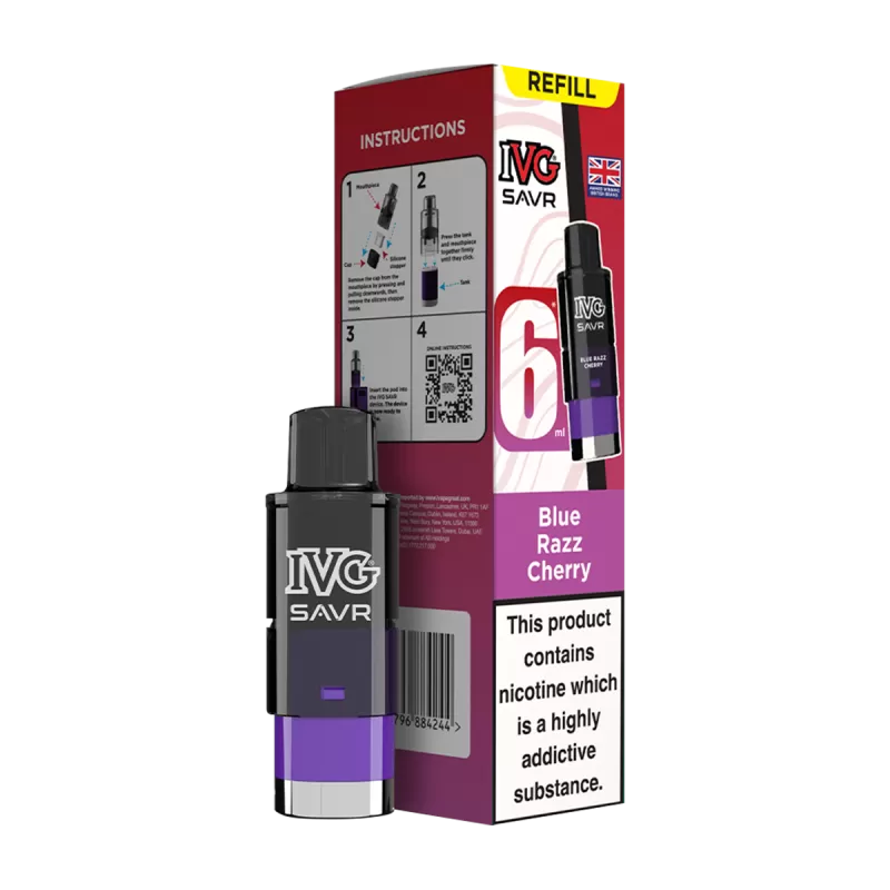 Blue Razz Cherry IVG SAVR Refill Pack