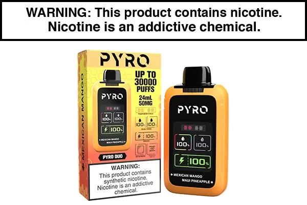 PYRO DUO 30K PUFF DISPOSABLE VAPE - Image 3